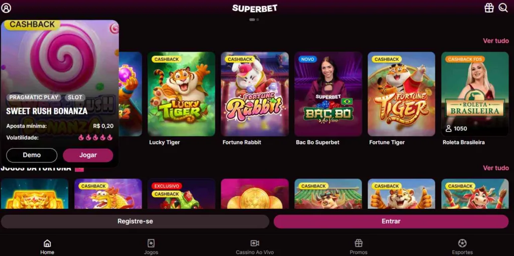 Superbet caça níqueis grátis