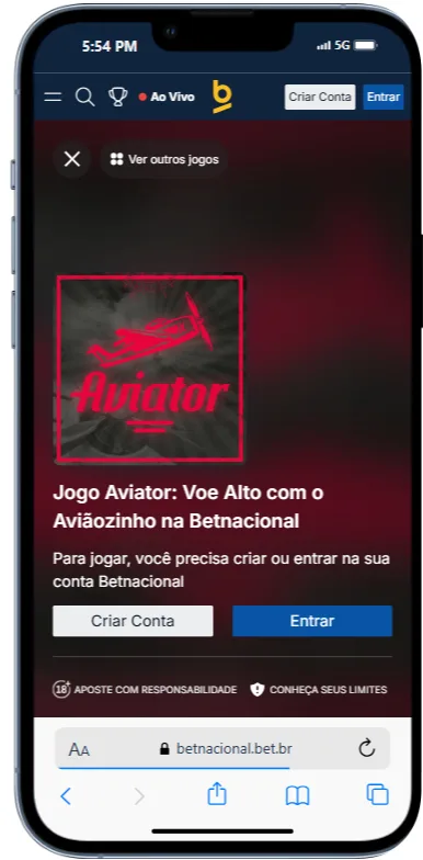 Aviator Betnacional Mobile Como jogar Aviator no celular