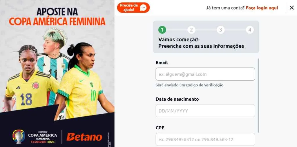 Cadastro Na Betano
