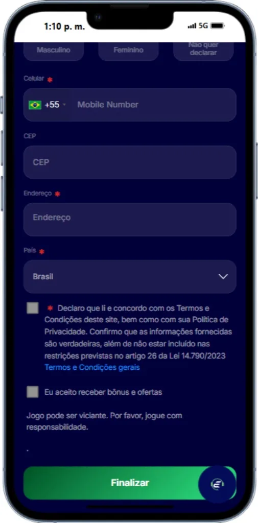 Como Cadastrar App Esportes da Sorte