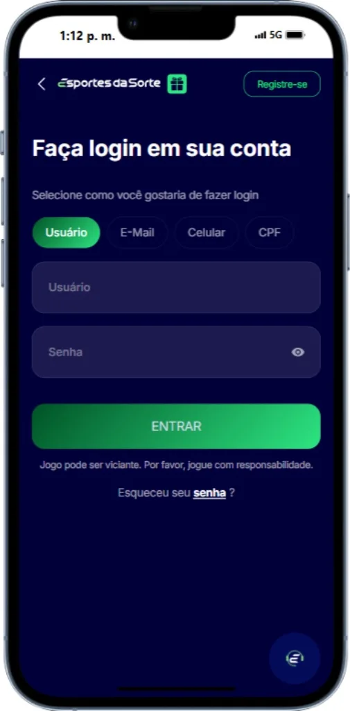 Esportes da Sorte Login