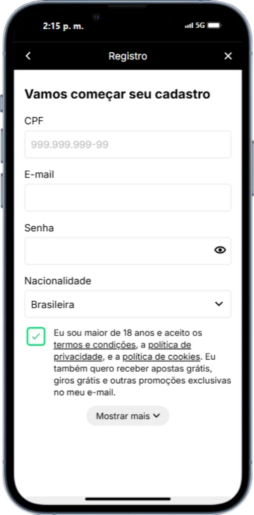KTO App Cadastro