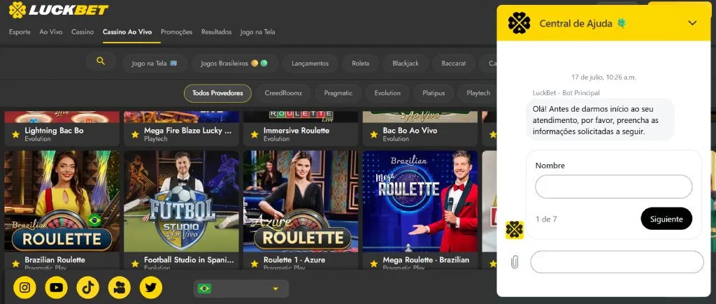 LuckBet Chat Ao Vivo LuckBet Suporte