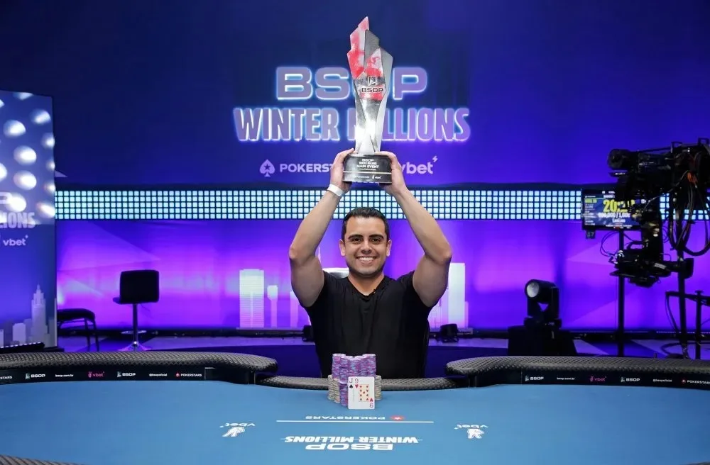Anderson Souza supera maratona no HU e vence Main Event do BSOP Winter Millions