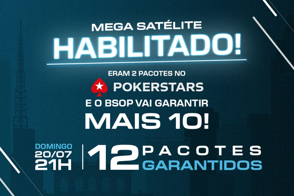 Satélite com 12 vagas para o BSOP Winter Millions neste domingo no PokerStars