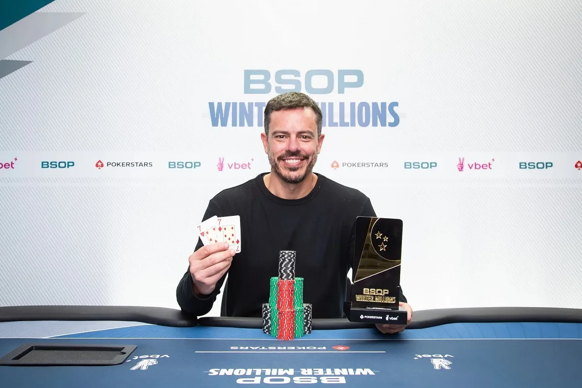 Paulo Gini vence Mystery Bounty, e estrangeiros se destacam no BSOP Winter Millions
