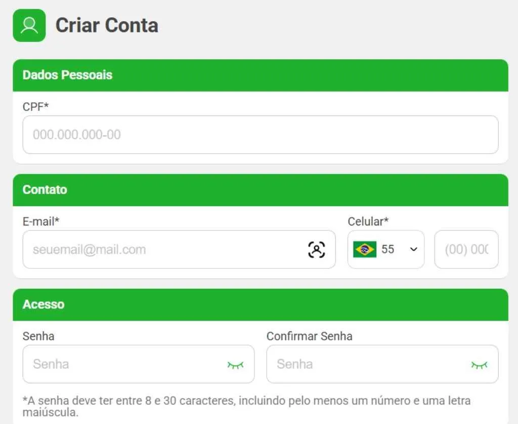 Fazer Cadastro Na BETesporte BETesporte Criar Conta