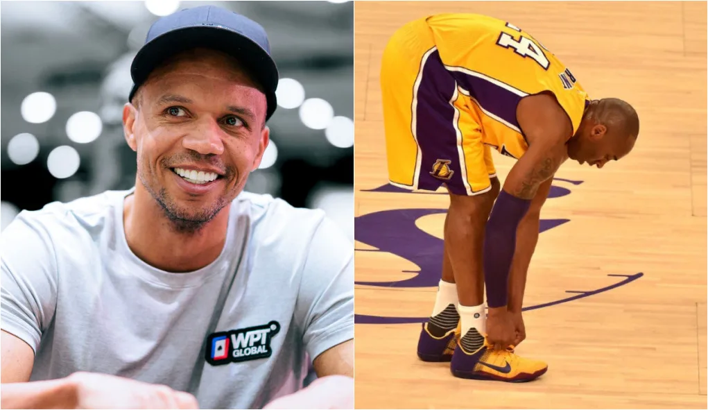 Phil Ivey tira cara ou coroa valendo mais de US$ 40 mil para vender tênis de Kobe Bryant