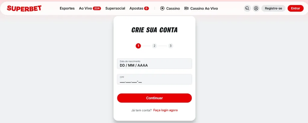 Superbet Cadastrar Superbet Brasil