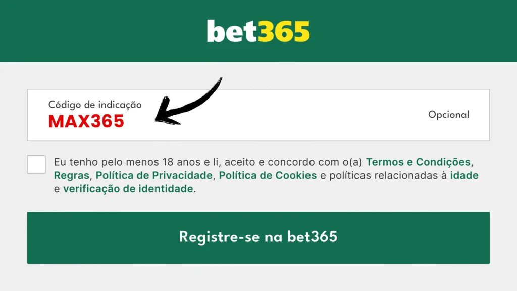 Código de indicação bet365