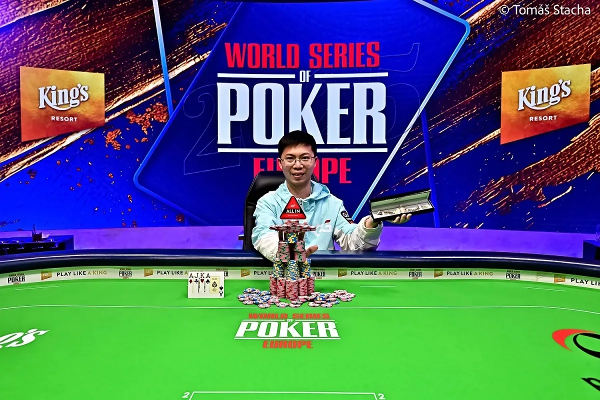 Renji Mao anota segundo bracelete para a China na WSOP Europa 2025