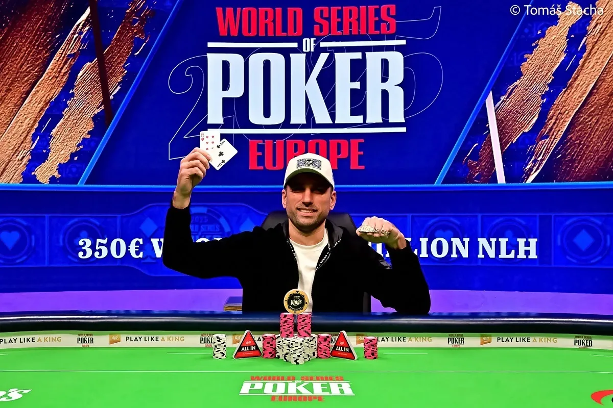 Stepan Budac vai de 1 big blind ao bracelete no Evento 2 da WSOP Europa