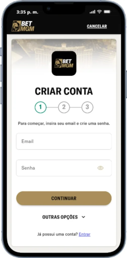 BetMGM Registrar BetMGM Cadastro