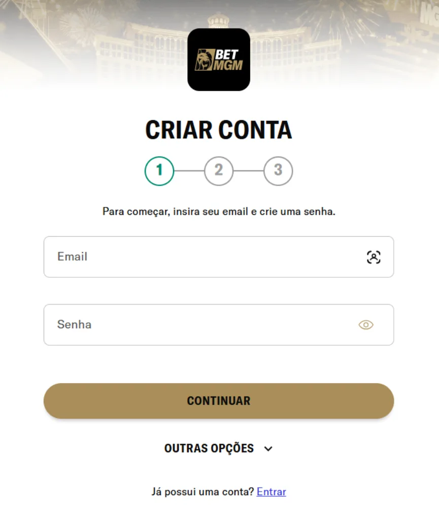 Registro BetMGM Como se cadastrar na BetMGM Brasil