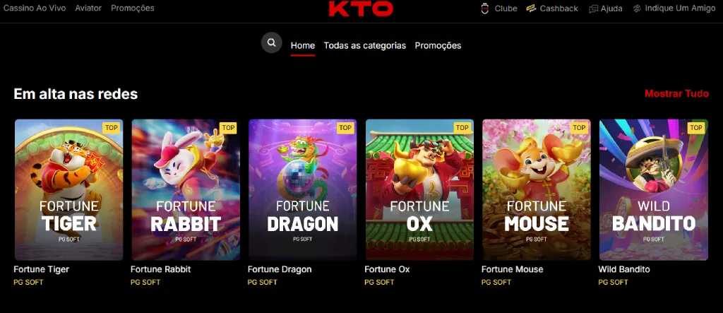 Games disponíveis KTO O que jogar na KTO