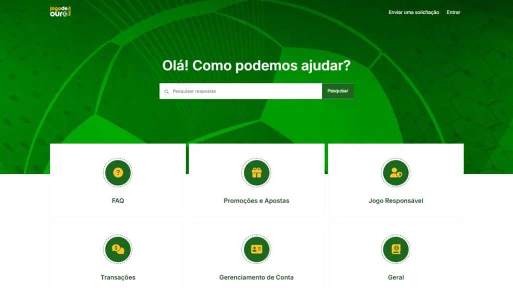 jogo de ouro central de ajuda