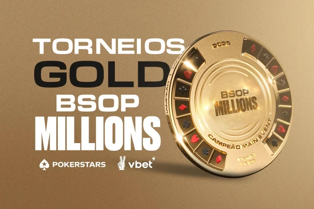 Torneios Gold têm prêmio extra e pontos turbinados no BSOP Millions; veja quais são