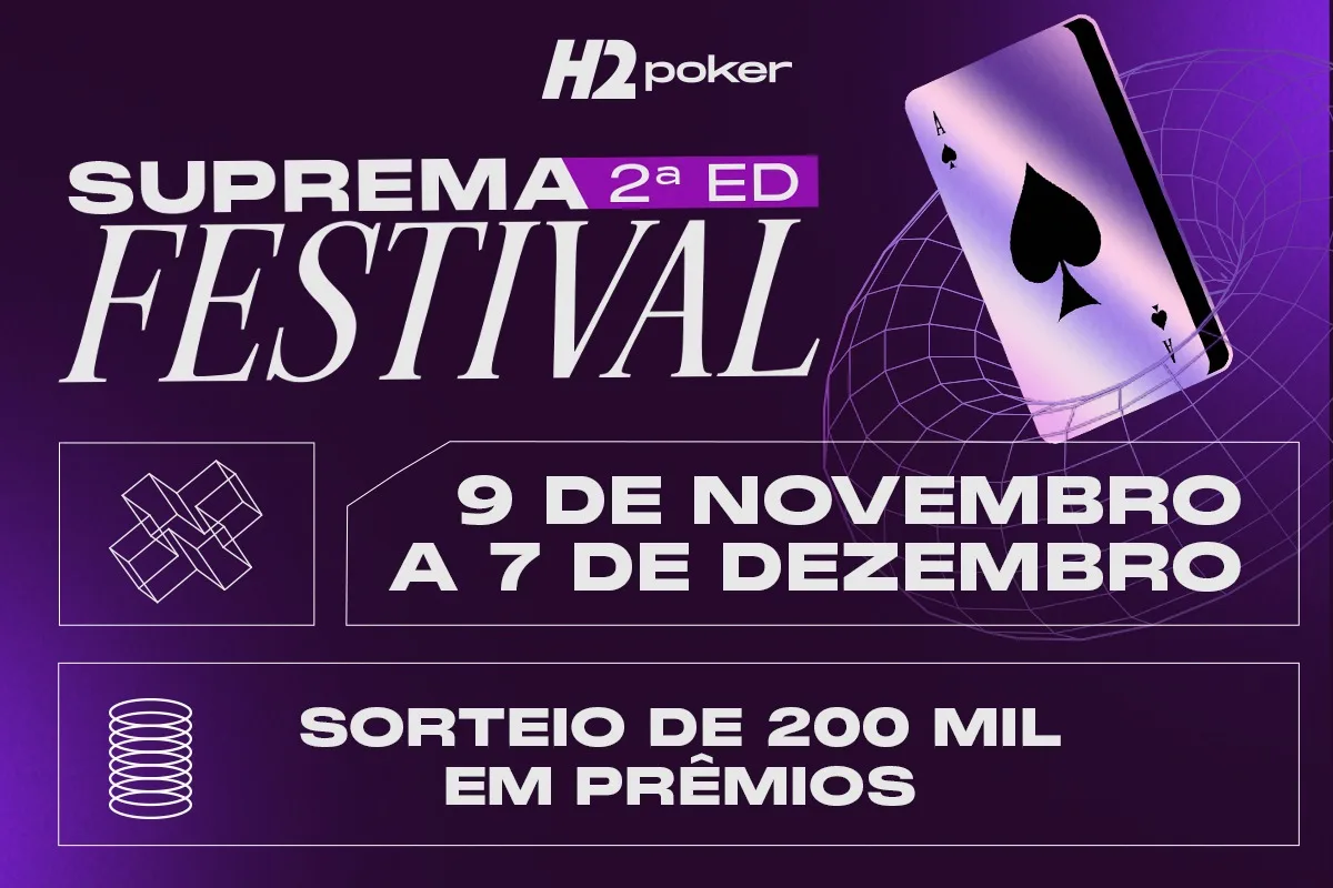 Suprema Festival começa no domingo e tem 4 Main Events com R$ 2,5 milhões garantido