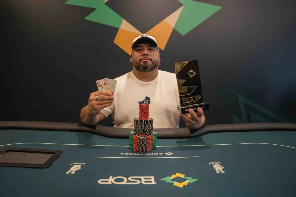 Kaio Camargo recebe excelente premiação com título no 6K 2-Day Deepstack do BSOP Millions