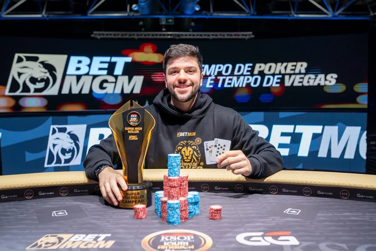 Matheus Grazziotin crava 25K Super High Roller PKO do KSOP SA; confira campeões