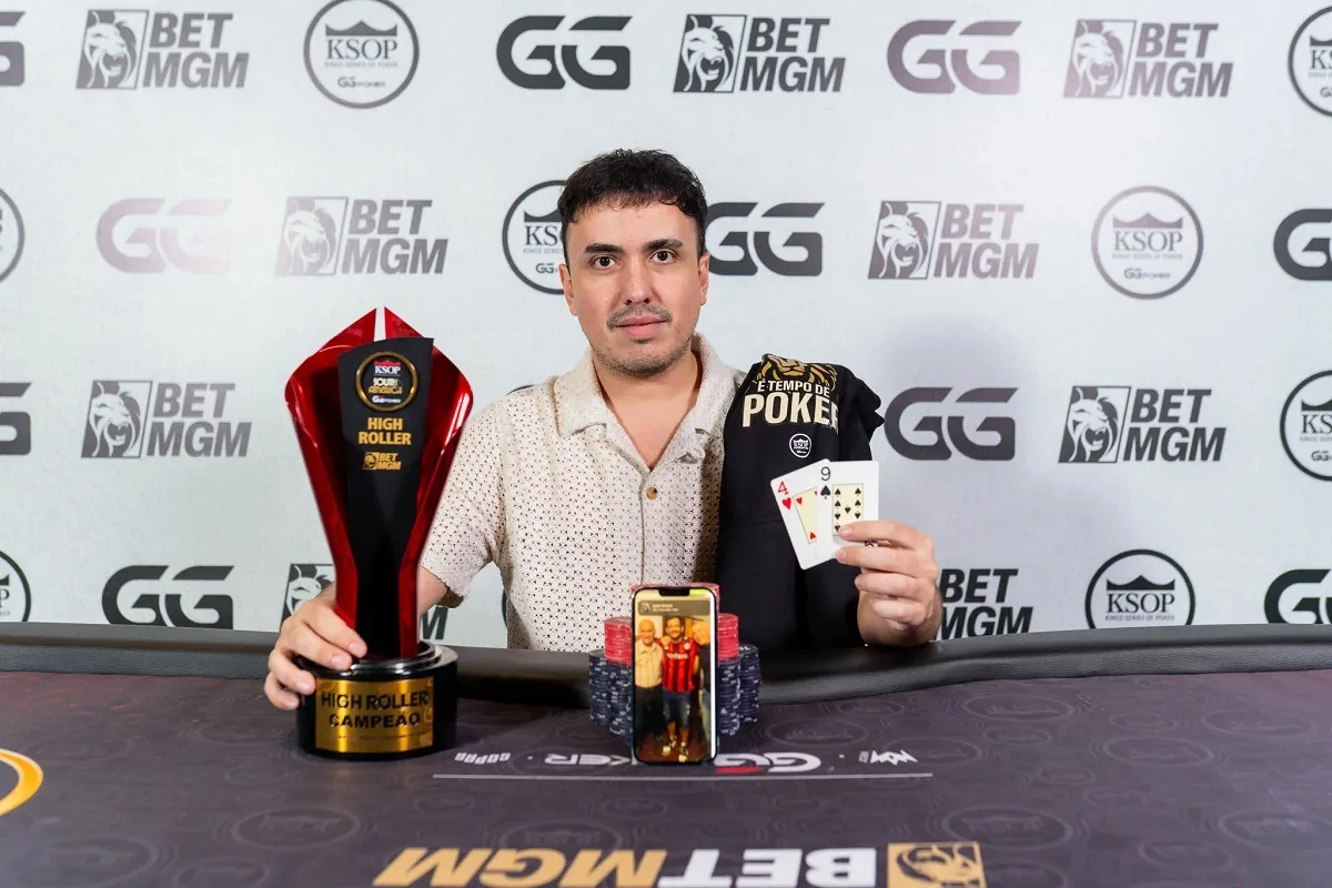 Max Castagnini vence High Roller e forra R$ 700 mil no último dia de KSOP SA