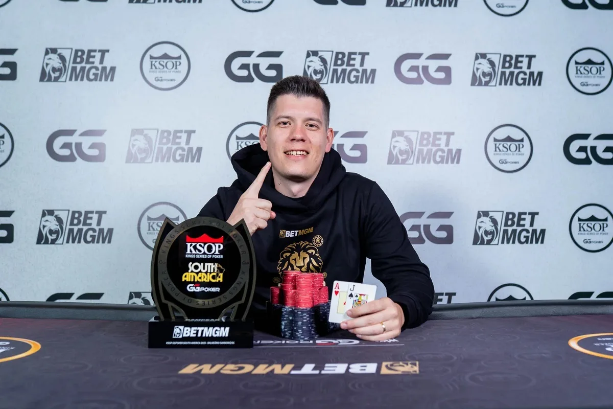 Pedro Alex transforma R$ 600 em seis dígitos com título no KSOP South America