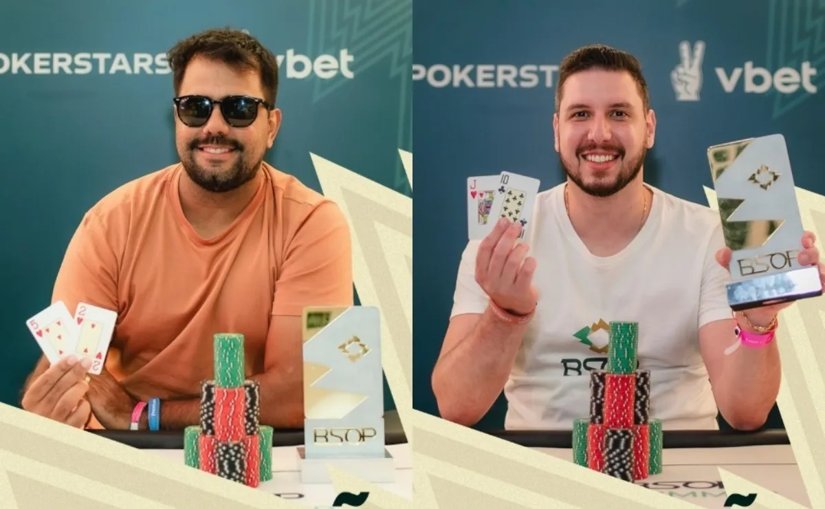 Danilo Gomes e Leonardo Camera forram com títulos no BSOP Summer