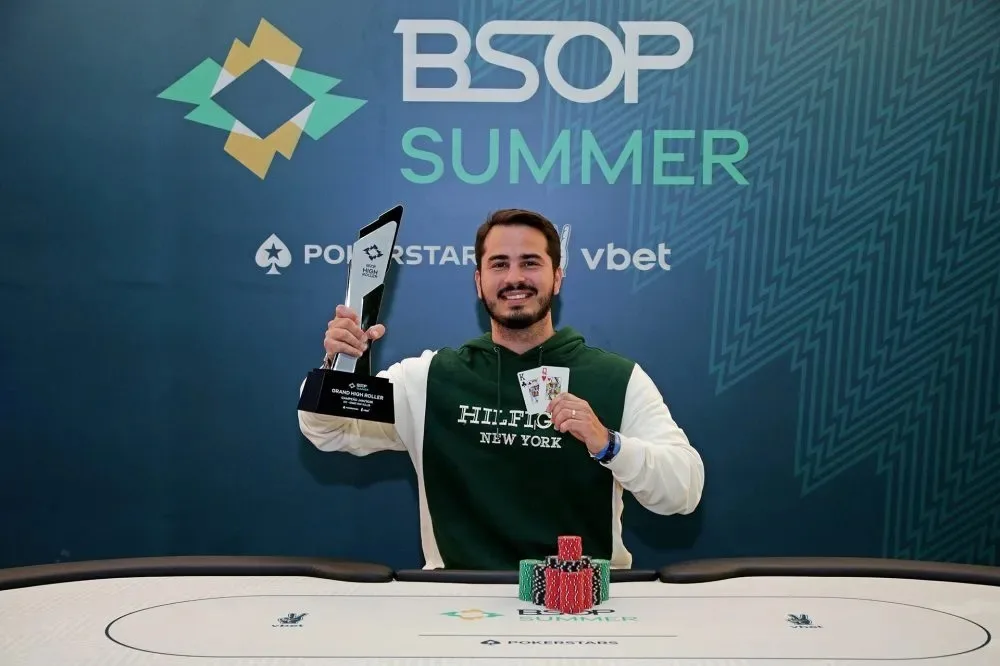 Ivan Limeira vence Grand High Roller e fatura R$ 500 mil no BSOP Summer
