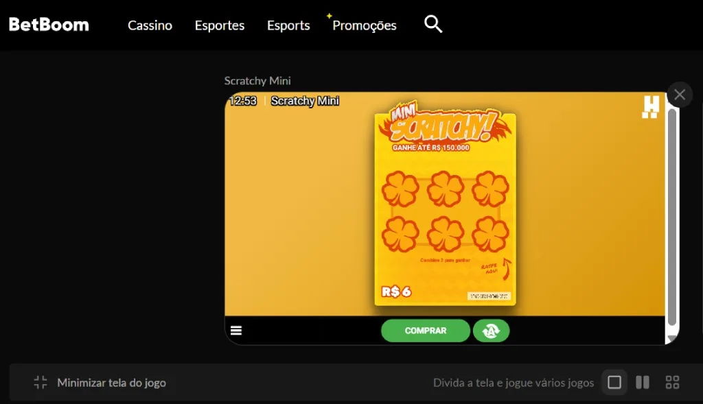 BetBoom Jogo Raspadinha Online