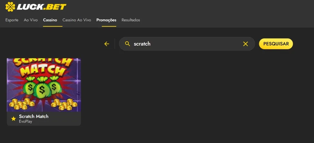 Luckbet Raspadinha Cassino