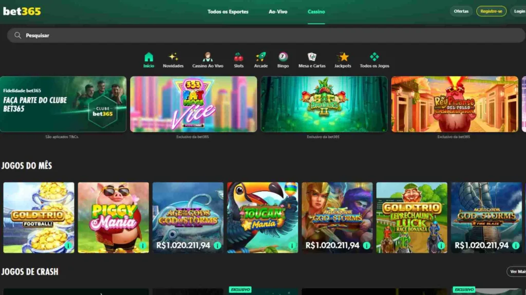 bet365 cassino jogos