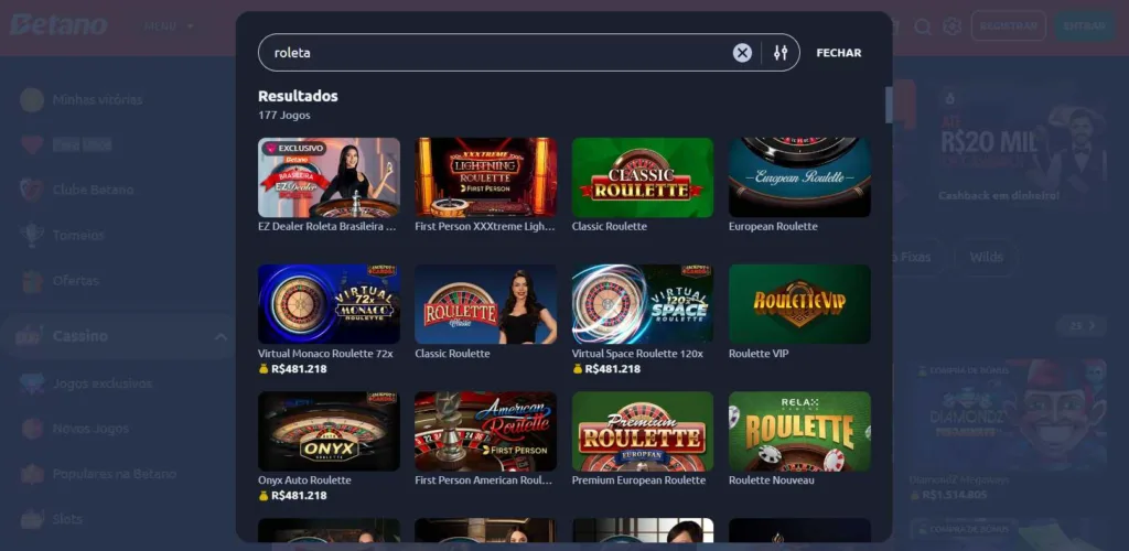 roleta betano