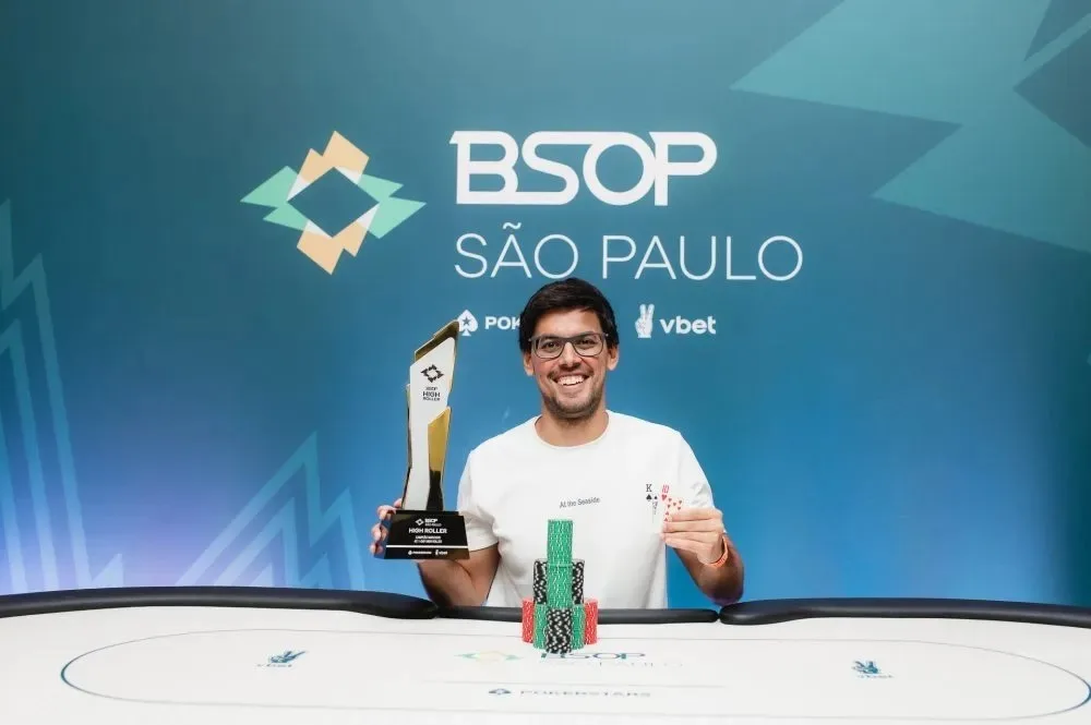 Vinícius Navarro crava 1-Day High Roller do BSOP SP após virada no heads-up