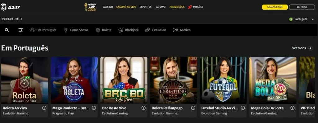 A247 Cassino A247 É Confiável