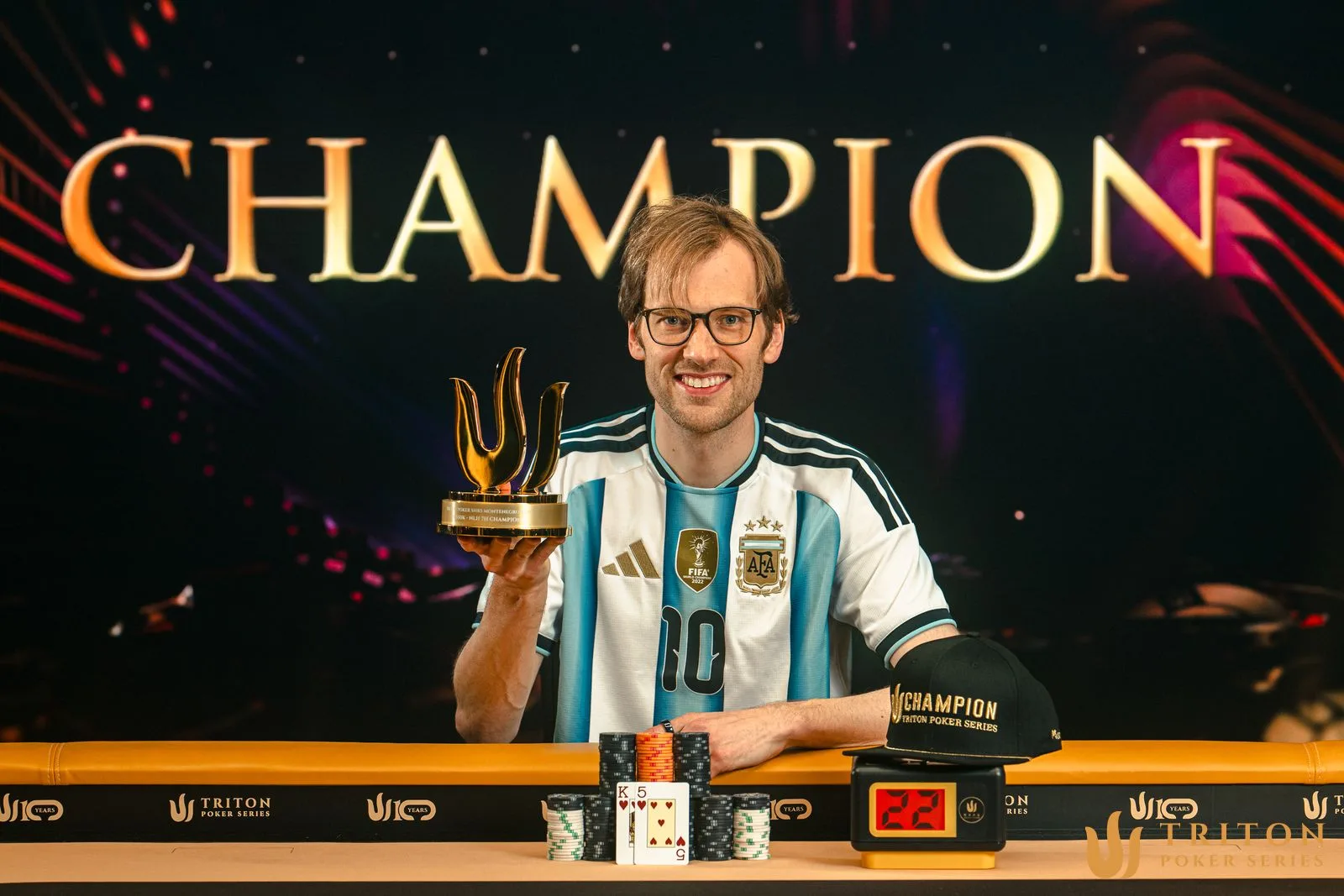 Christoph Vogelsang é o campeão do Evento 9 da Triton e recebe mais de US$ 1 milhão