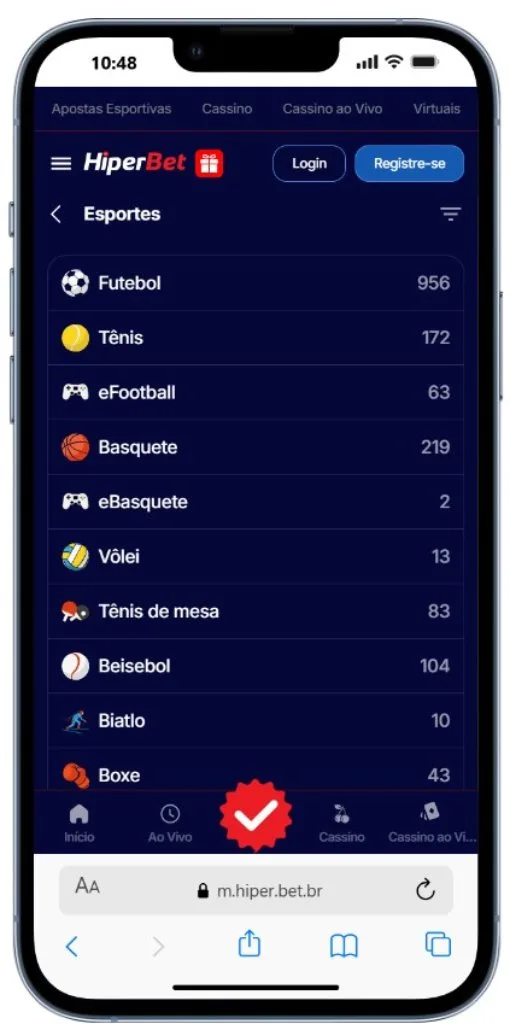 HiperBet Visao General Da Plataforma HiperBet App
