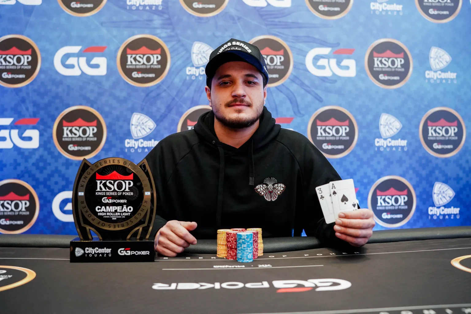 Bruno Zeizer leva o título do High Roller Light no KSOP Iguazú e recebe R$ 42 mil