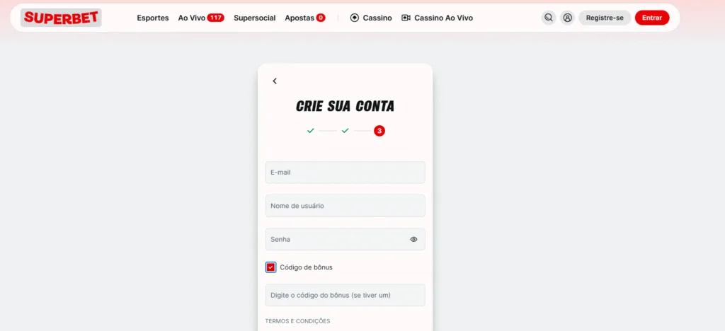 cadastro superbet