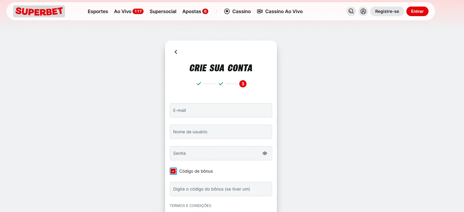 cadastro superbet