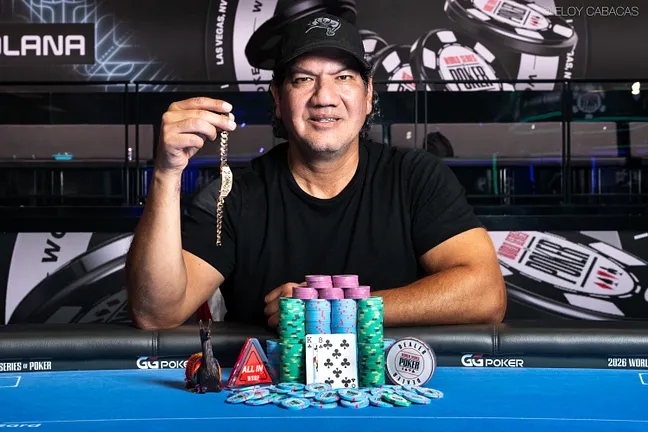 Juan Rodriguez se inspira no passado como tenista e garante um bracelete na WSOP