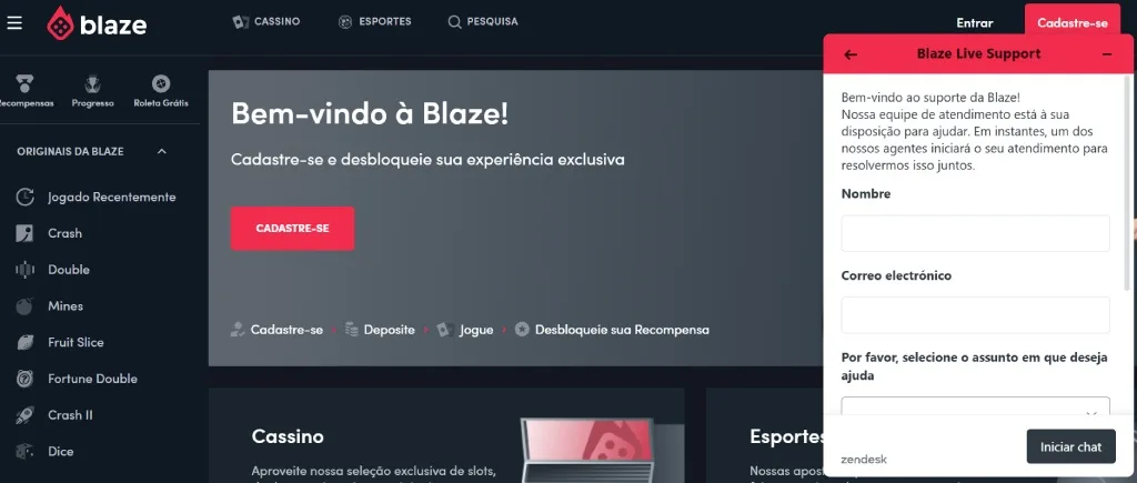 Blaze Chat Ao Vivo Blaze Atendimento Ao Cliente