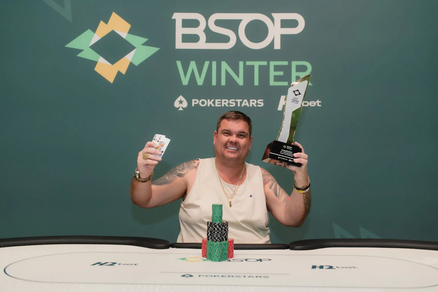 Deickson Abril duela com Neymar e vence o 1-Day High Roller do BSOP Winter