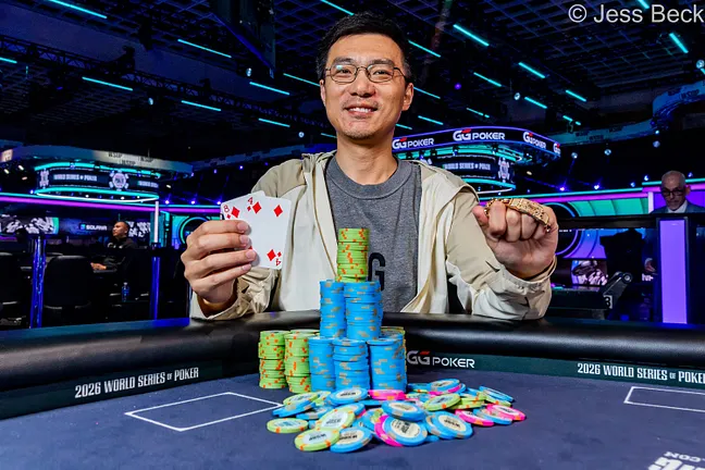 Zixuan Liu conquista torneio na WSOP e fatura o primeiro bracelete da carreira