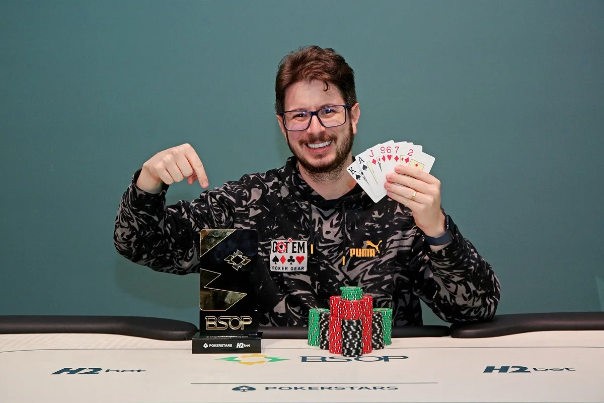 Líder do ranking, Aloisio Dourado vence 9-Game e é bicampeão no BSOP Winter